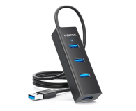 Hub USB UNITEK Aktywny hub USB-A 5Gbps, 4 porty USB-A Y-3089V01